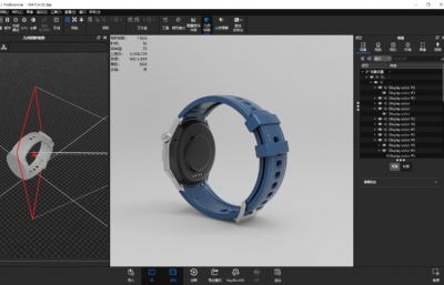 OPPO Watch X2智能手表 电商设计C4D,KEYSHOT模型