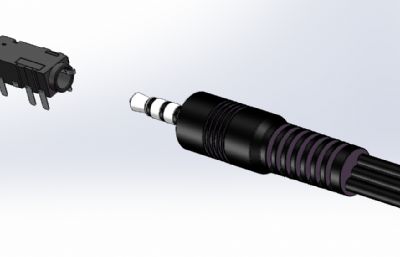 3.5mm耳机-直插头+PJ-320插口