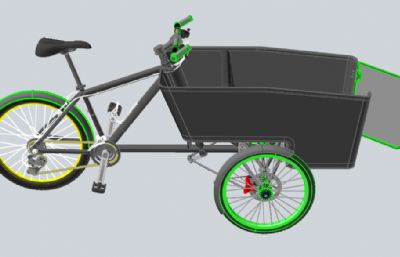 反向三轮自行车