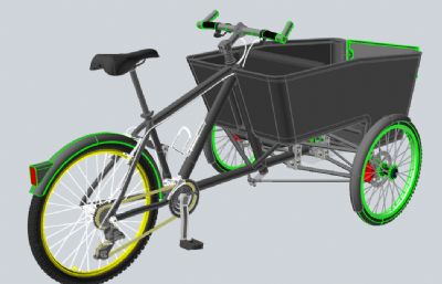 反向三轮自行车