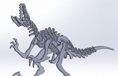 嘶吼的恐爪龙立体拼装图