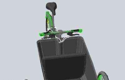 反向三轮自行车