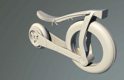 maya新概念自行车