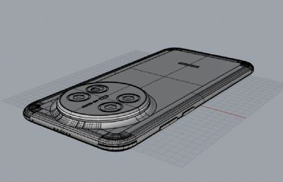华为Mate 70 Air手机3D模型