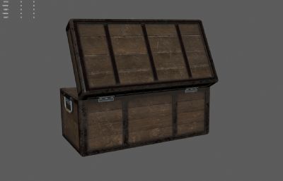 破旧木箱 装备箱子 宝藏箱