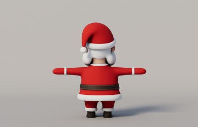 卡通圣诞老人 圣诞节老爷爷 带绑定