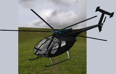 AH-6G小鸟轻型攻击直升机