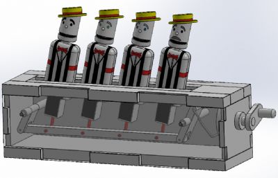 唱歌理发师木制玩具