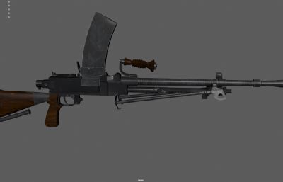 机关枪 歪把子机枪 日式99式轻机枪
