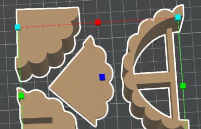 可打印的月饼道具模型