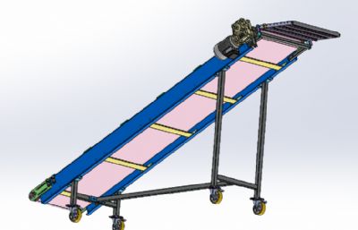 移动式斜面高位输送带