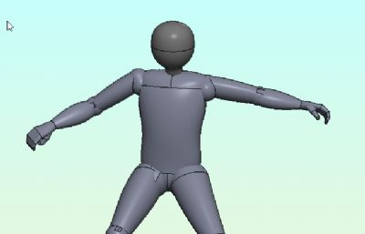 关节可动人体模型