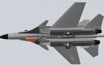 歼15战斗机简易模型
