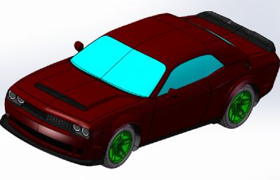 道奇Challenger Demon车模型