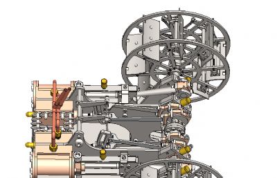 双缸明轮蒸汽机