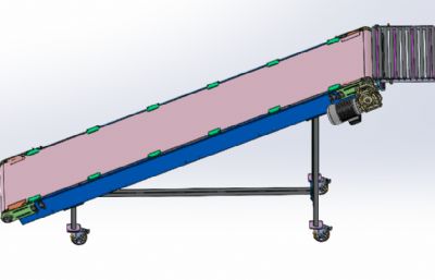 移动式斜面高位输送带
