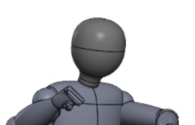 关节可动人体模型