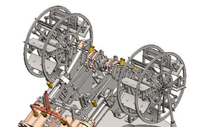 双缸明轮蒸汽机