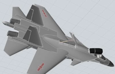 歼15战斗机简易模型