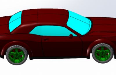 道奇Challenger Demon车模型