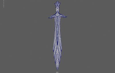 翡翠剑 玉剑 绿剑塌陷模型