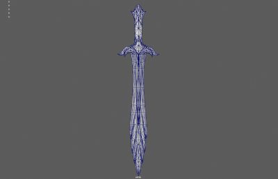 翡翠剑 玉剑 绿剑塌陷模型