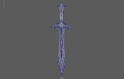 翡翠剑 玉剑 绿剑塌陷模型