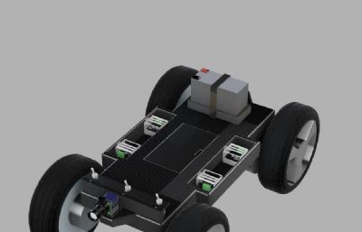 半自动跟踪车辆底盘