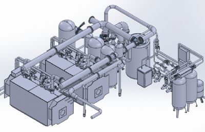4MW燃气模块化锅炉房