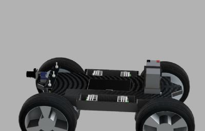 半自动跟踪车辆底盘