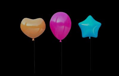 生日活动气球 爱心气球 五角星气球