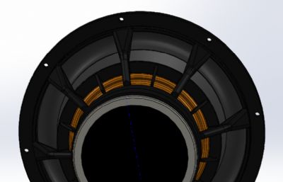 10英寸扬声器三维模型