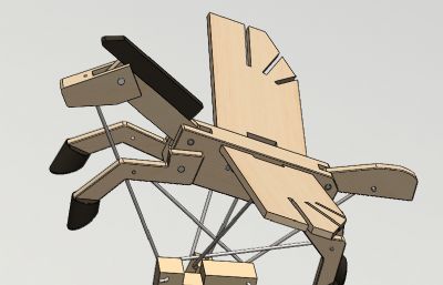 木质玩具天马 手摇式飞马玩具