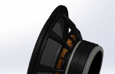 10英寸扬声器三维模型