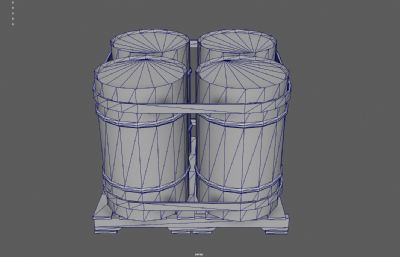 油桶 木板架 感染性化学物品塌陷模型