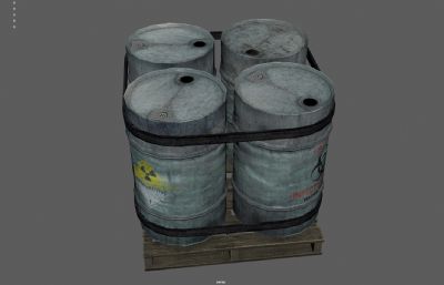 油桶 木板架 感染性化学物品塌陷模型