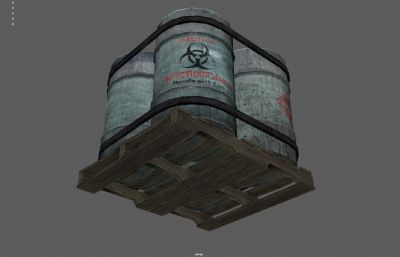 油桶 木板架 感染性化学物品塌陷模型