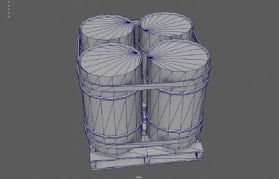 油桶 木板架 感染性化学物品塌陷模型