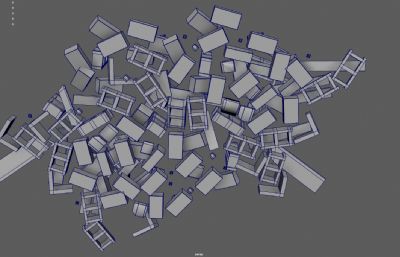 石头堆 砖瓦堆 工地废墟砖块