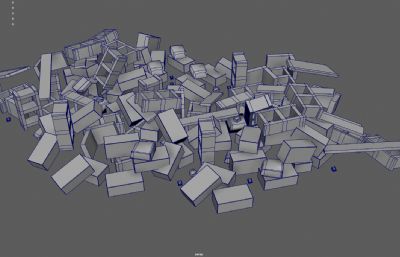 石头堆 砖瓦堆 工地废墟砖块