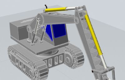 挖掘机三维模型