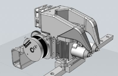 3D打印机双挤出头结构