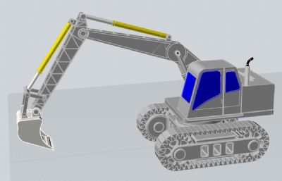 挖掘机三维模型