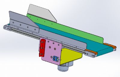 紧凑型皮带输送机三维模型