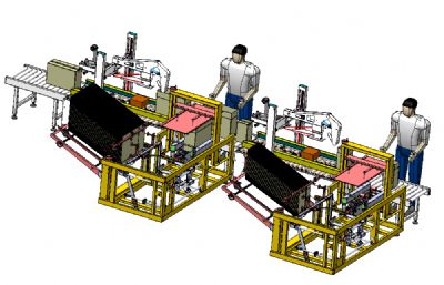 开箱封箱流水线