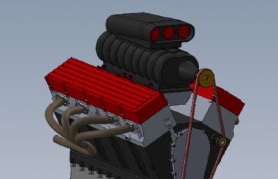机械增压顶置气门（OHV）V8发动机