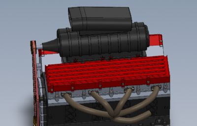 机械增压顶置气门（OHV）V8发动机