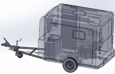 移动公共卫生间拖车