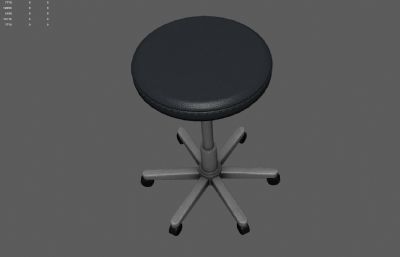 圆凳吧椅 圆形升降椅 吧台椅