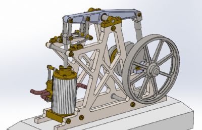 单缸平衡梁式蒸汽机